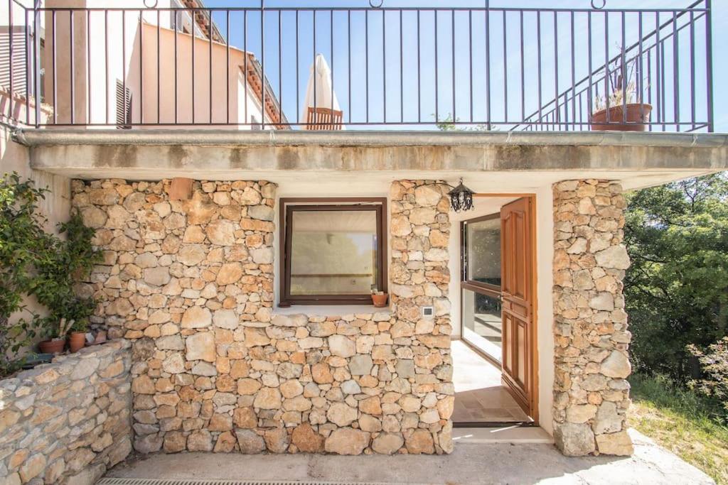 Bas De Villa Au Milieu Des Oliviers. Chateauneuf-Villevieille Ngoại thất bức ảnh